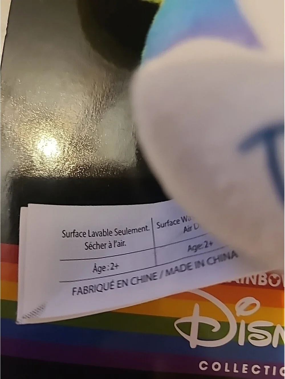 Disney Rainbow Collection Minnie Mouse Plush Keychain Clip-on Hanger LGBTQ